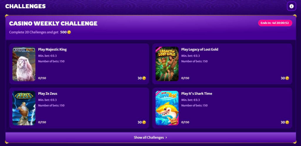 challenge midarion casino